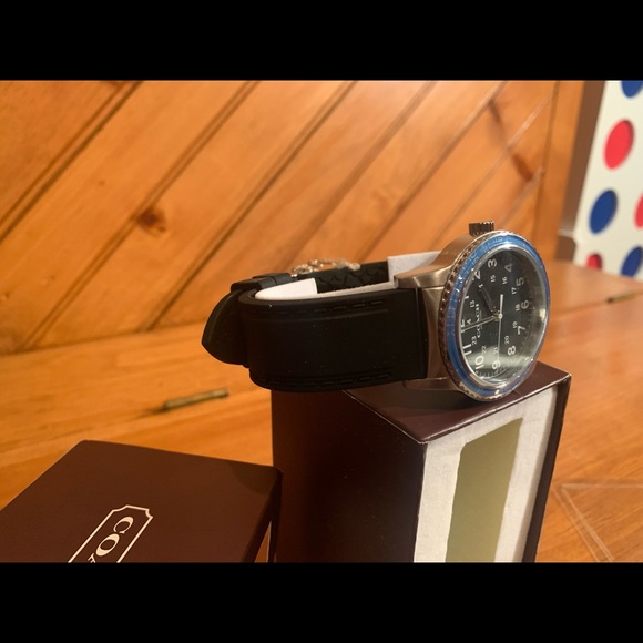 Coach Analog Casual New York Black Men's Watch Rubber - Picture 4 of 12